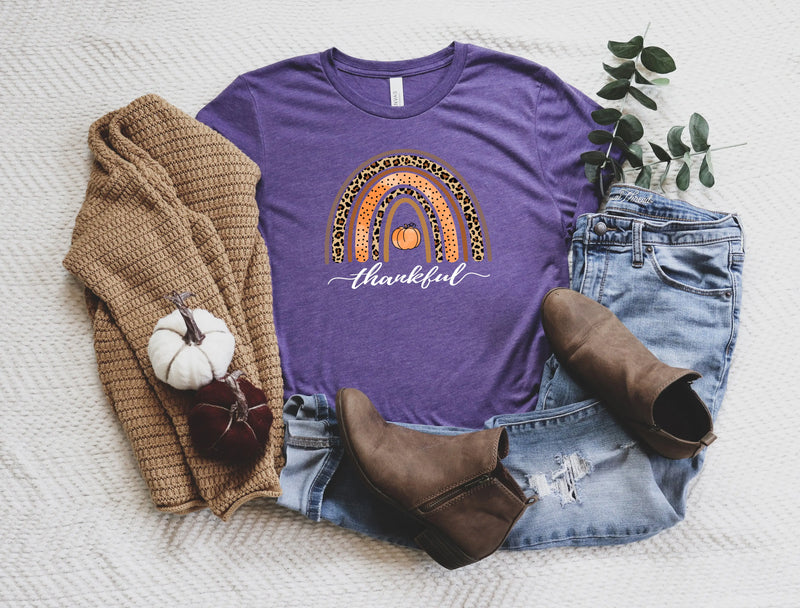 Thankful Rainbow Pumpkin, Thanksgiving Shirt