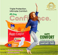 Happy Comfort Trifold Anion Chip Sanitary Pads